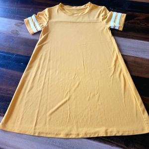 Little girls cotton t-shirt dress.